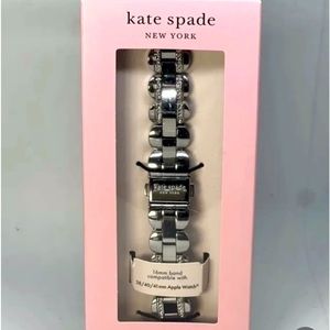 NEW IN BOX-Kate Spade Silver Pavé Stainless Steel Bracelet 38/40/41 mm for Apple